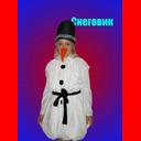 101 Снеговик (рубашка, шляпа-ведро, нос-морковка) Р. 116-134